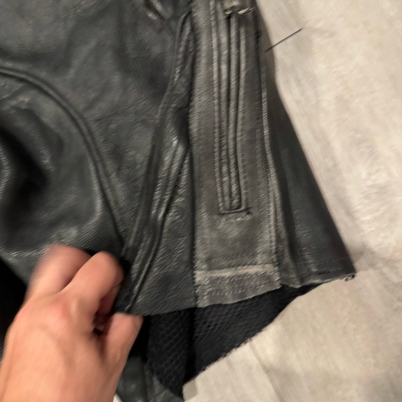 Object From Nothing 1 Of 1, Handmade Leather Shorts, Repurposed Vintage Leather - Picture 6 of 7